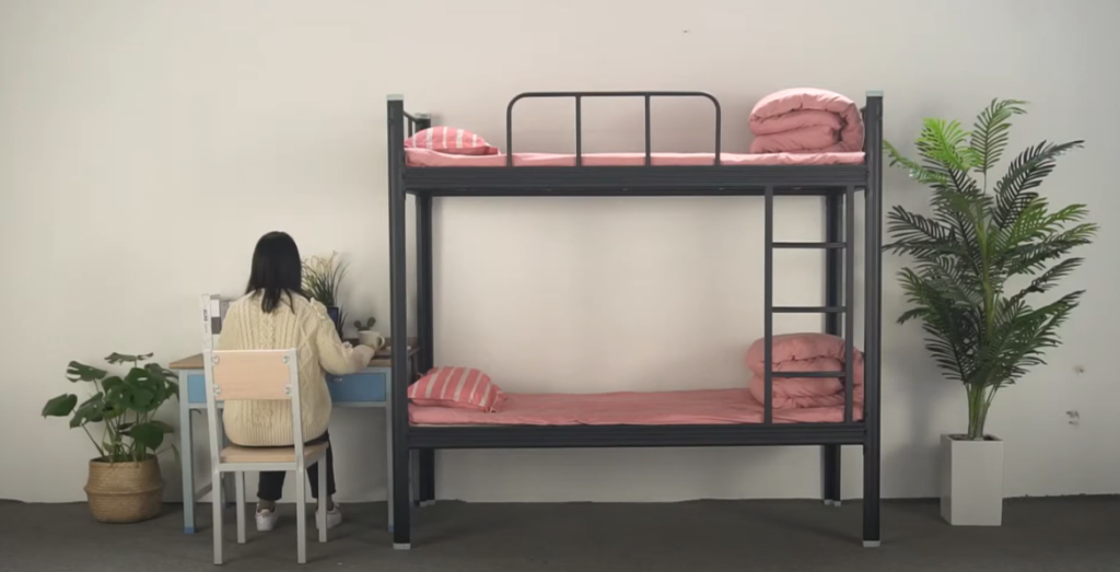 steel bunk bed