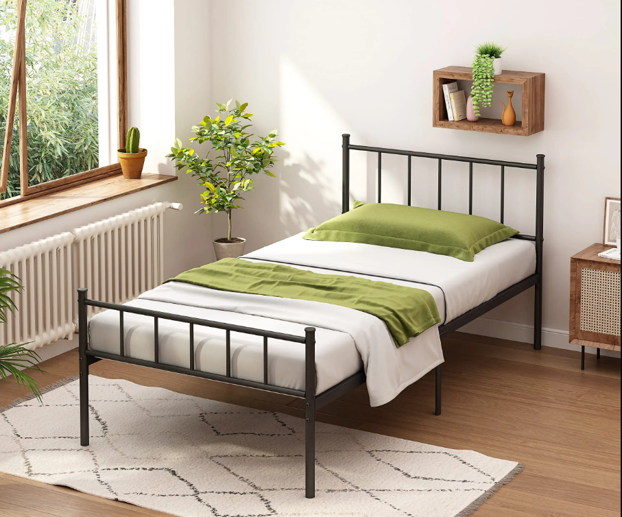 single metal bed frame