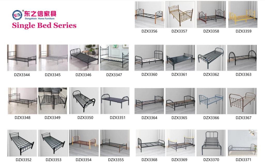 single steel bed frame