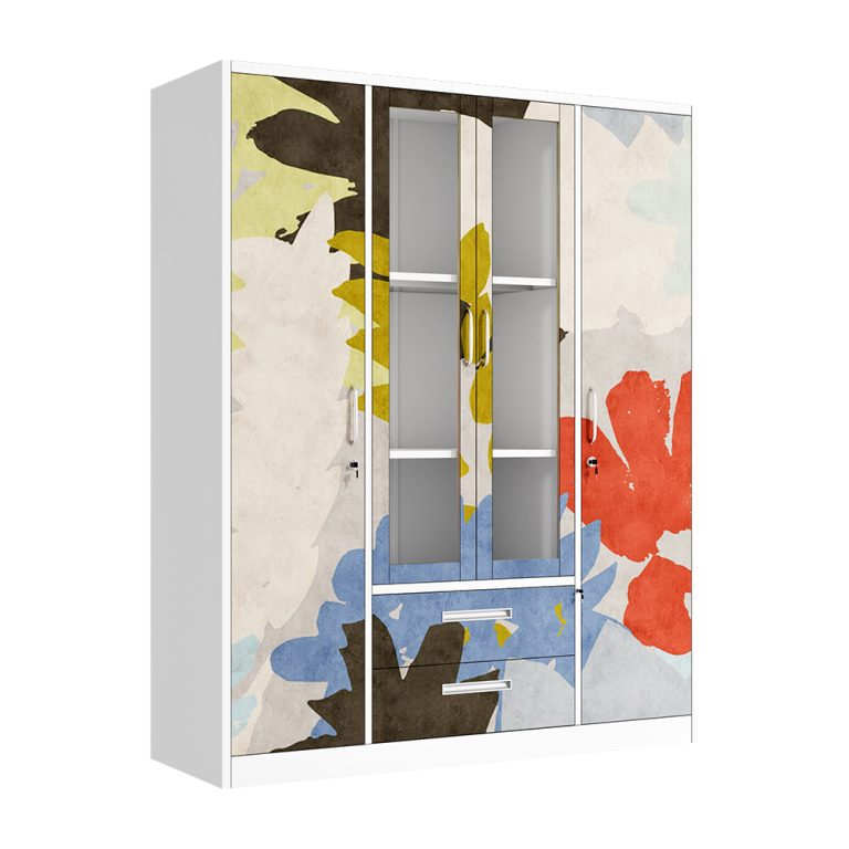 steel wardrobe with drawers